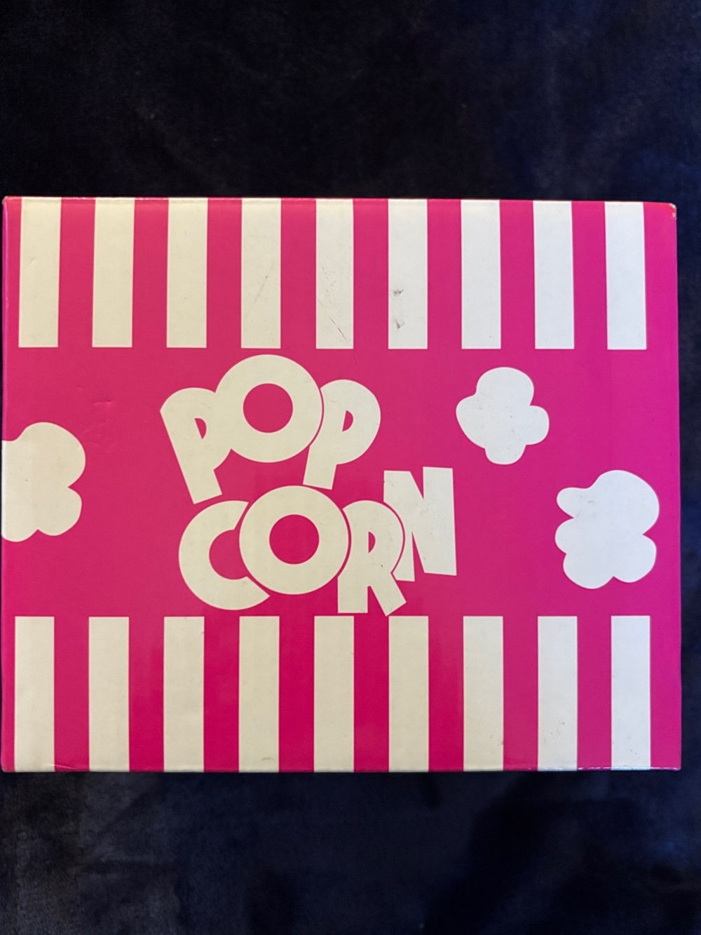 Pink Popcorn-Themed Popcorn Tin -